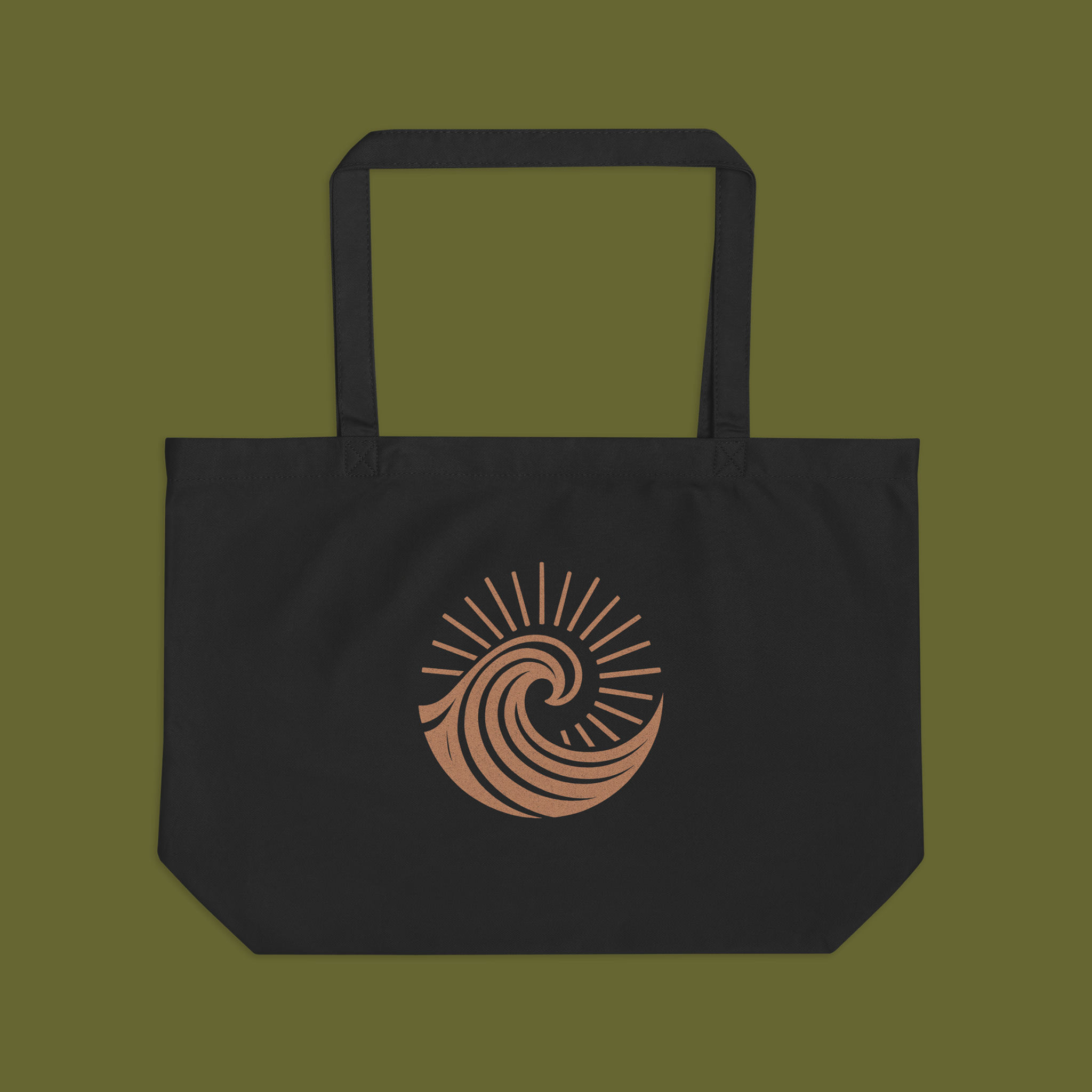 ONDA SAGRADA large organic tote bag